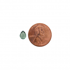Green Tourmaline Pear Shape 6.8x5mm Single Piece 0.77 Carat