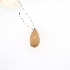 Grey Moonstone Drops Almond Shape 19x10mm Drilled Beads Single Pendant Piece