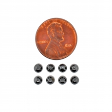 Hematite Cab Bullet Shape Round 4mm Approximately 7.70 Carat
