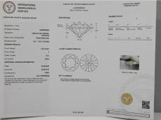 IGI Certified Lab Grown Diamond Round 1.53 Carat Single Piece