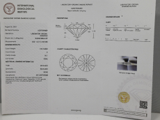 IGI Certified Lab Grown Diamond Round 2.1 Carat Matching Pair