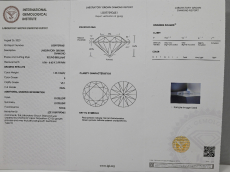IGI Certified Lab Grown Diamond Round 2.1 Carat Matching Pair