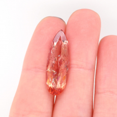 Imperial Topaz Pear Shape 25x8mm Approximately 8.24 Carat