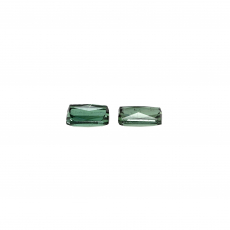 Indicolite Tourmaline Emerald Cut 6x4mm Matching Pair 1.15 Carat