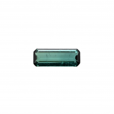 Indicolite Tourmaline Emerald Cut Baguette 16.2x6.1mm Single Piece 3.84 Carat