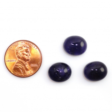 Iolite Cab Oval 12x10mm Approximately 13 Carat