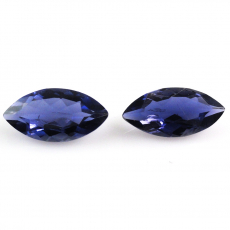 Iolite Marquise Shape 10x5mm Matching Pair Approximately 1.87 Carat