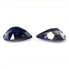 Iolite Pear Shape 10x7mm matching Pair Approximately 2.94 Carat