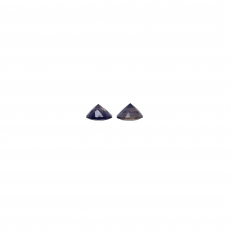 Iolite Round 8mm Matching Pair  Approximately 3 Carat