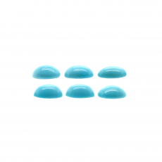 Kingman Turquoise Cab Oval 8x6mm Approximately 5 Carat