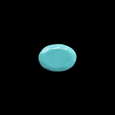 Kingman Turquoise Faceted Oval 14x10mm Single Piece Approximately 4 Carat