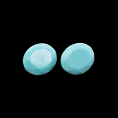 Kingman Turquoise Oval 11x9mm Matching Pair Approximately 4.88 Carat