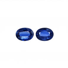 Kyanite Oval 8X6mm Matching Pair Approximately 2.60 Carat