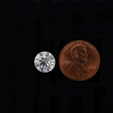 Lab Grown Diamond Round 6.61x6.64mm Single Piece Approximately 1.10 Carat