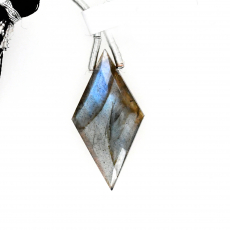 Labradorite Drop Diamond Shape 27x14mm Drilled Bead Single Pendant Piece