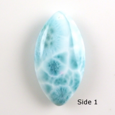 Larimar Drops Marquise Shape 41x22mm Drilled Beads Single Piece