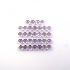 Lavender Amethyst Cab Round 4mm Approximately 7.85 Carat.