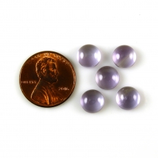 Lavender Amethyst Cab Round 8MM Approximately 9 Carat
