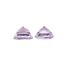 Lavender Amethyst Cushion 10mm Matching Pair Approximately 7.80 Carat