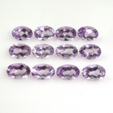 Lavender Amethyst Oval 6x4mm Approximately 4 Carat