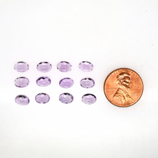 Lavender Amethyst Oval 7x5mm Approximately 8 Carat.