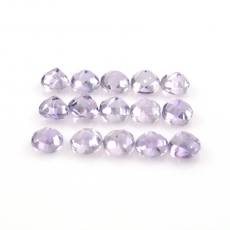 Lavender Amethyst Round 4mm Approximately 3 Carat.