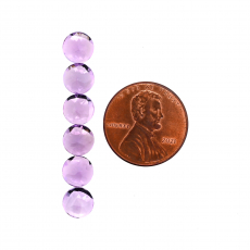 Lavender Amethyst Round 7mm  Approximately 6.90 Carat.