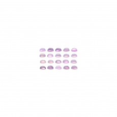 Lavender Color Chalcedony Cab Round 4mm Approximately 5.75 Carat