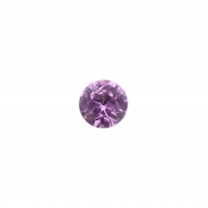 Lavender Purple Untreated Sapphire Round 4.5mm Single Piece 0.39 Carat