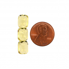 Lemon Quartz Emerald Cut 10x8mm Approximately 8 Carat