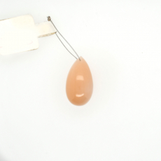 Light Peach Moonstone Drop Briolette Shape 21x12mm Drilled Bead Single Pendant Piece