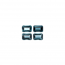 London Blue Topaz Emerald Cut 6x4mm Approximately 2.90 Carat