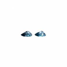 London Blue Topaz Pear Shape 7x5mm Matching Pair Approximately 1.70 Carat