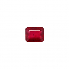 Madagascar Ruby Emerald Cut 10x8mm Matching Pair Approximately 4.85 Carat