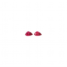 Madagascar Ruby Heart Shape 6mm Matching Pair Approximately 2.30 Carat