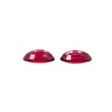 Madagascar Ruby Oval 12x10x5.5mm Matching Pair Approximately 11 Carat