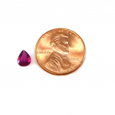 Madagascar Ruby Pear Shape 7x5mm Single Piece Approximately 0.92 Carat