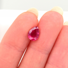 Madagascar Ruby Pear Shape 8x6mm Single Piece Approximately 1.30 Carat
