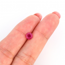 Madagascar Ruby Round 6mm Single Piece Approximately 1.33 Carat