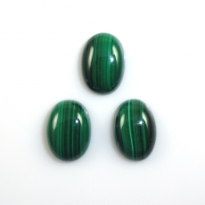 Malachite Cabs Oval 14x10MM Approximately 23 Carat