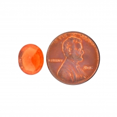 Mandarin Garnet Oval 10.8x9mm Single Piece 4.81 Carat