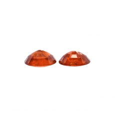 Mandarin Garnet Oval 10x8mm Matching Pair Approximately 7 Carat