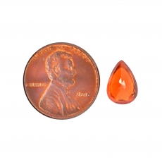 Mandarin Garnet Pear Shape 10.7x7.5mm Single Piece 3.44 Carat
