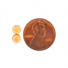 Mandarin Garnet Round 5mm Matching Pair Approximately 1.33 Carat