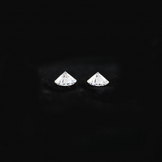 Moissanite Round 4mm Matching Pair Approximately .43 Carat