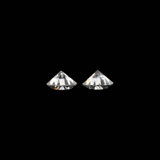 Moissanite Round 7mm Matching Pair Approximately 2.35 Carat