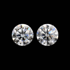 Moissanite Round 7mm Matching Pair Approximately 2.35 Carat