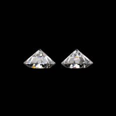 Moissanite Round 8mm Matching Pair Approximately 3.45 Carat