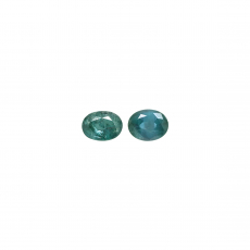 Natural Color Change Alexandrite Oval 4.8x3.5mm Matching Pair 0.67 Carat