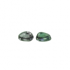 Natural Color Change Alexandrite Oval 5x3.75mm Matching Pair Approximately 1.03 Carat